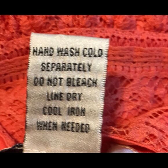 Pinky SMALL Melon Colored Lace Dress - Picture 5 of 5